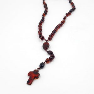 Katalikiškas rožinis tamsi vyšnia