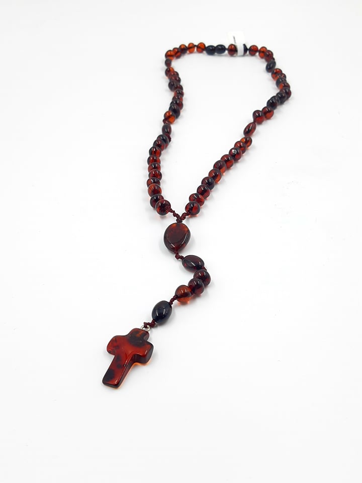 Katalikiškas rožinis tamsi vyšnia