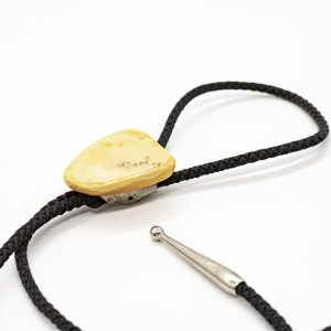 Vientiso balto gintaro kaubojiškas kaklaraištis