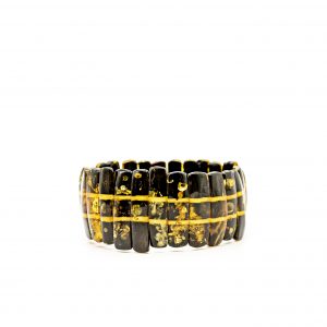 Tamsaus žalio gintaro apyrankė