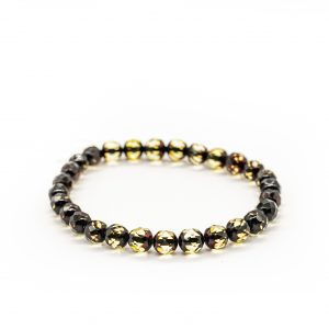 Smulki kampuoto gintaro apyrankė