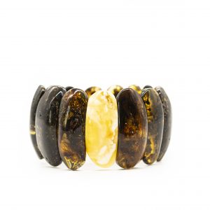 Žalio gintaro apyrankė