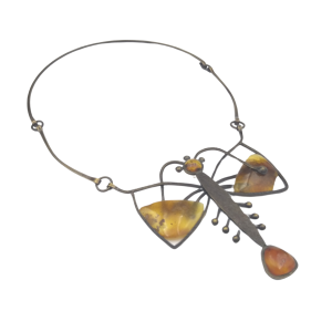 Žalvarinė antkaklė Laumžirgis