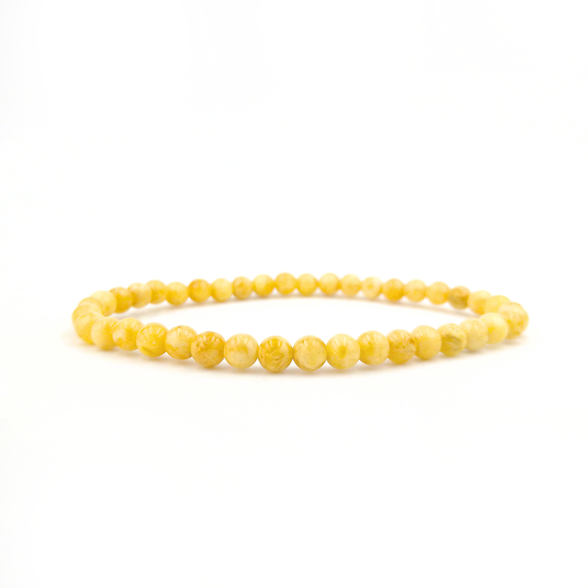 geltona gintarinė apyrankė