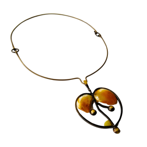 Žalvarinė antkaklė Obuolys