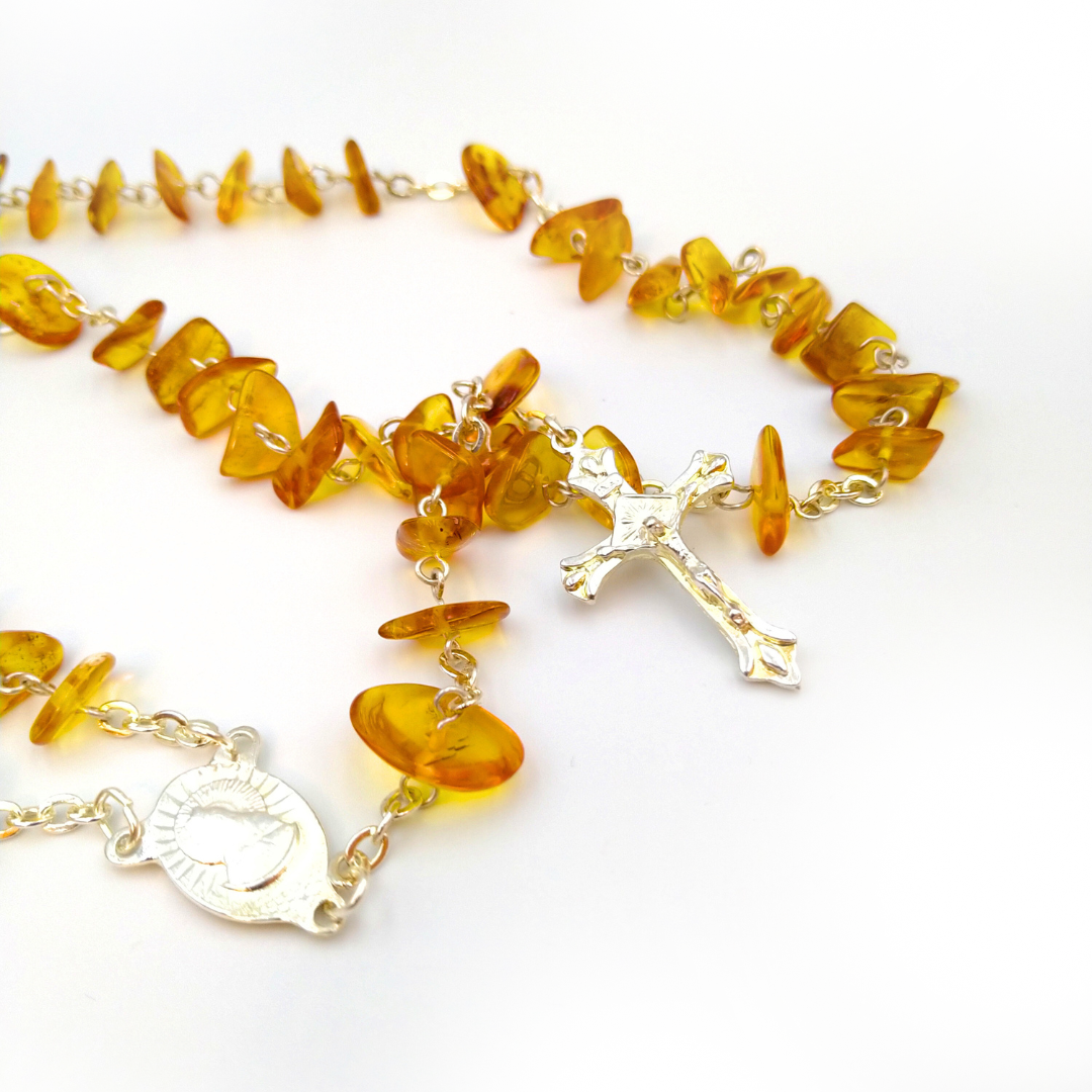 Katalikiškas rožinis gelsvas skaidrus - Image 2