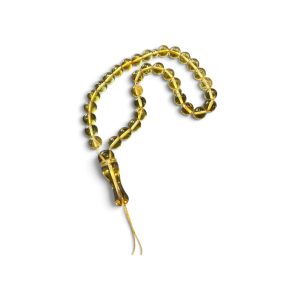 Gintarinis musulmoniškas rožinis (Tasbih / Misbaha)