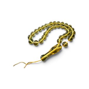 Gintarinis musulmoniškas rožinis (Tasbih / Misbaha)